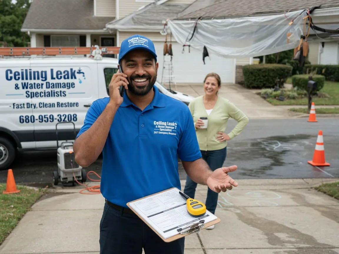 Ceiling Leak Cleanup Twin Oaks, OK FAQs